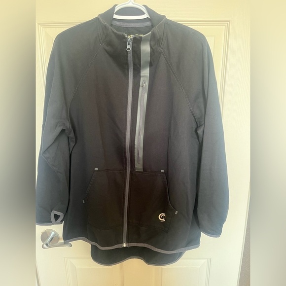 Active Zone Black Zip-Up Sweater - Picture 1 of 6